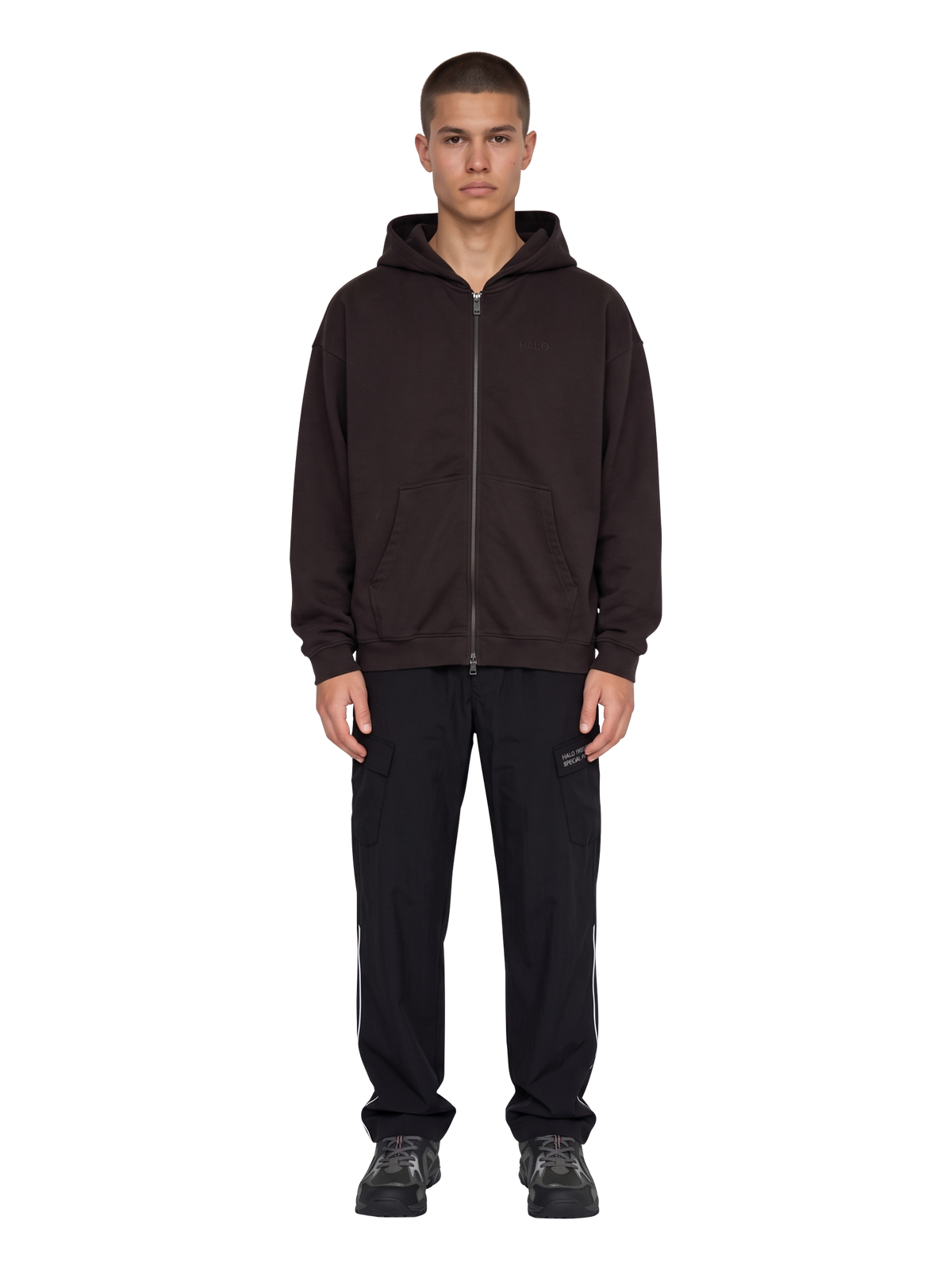 HALO LOGO FULL ZIP HOODIE
