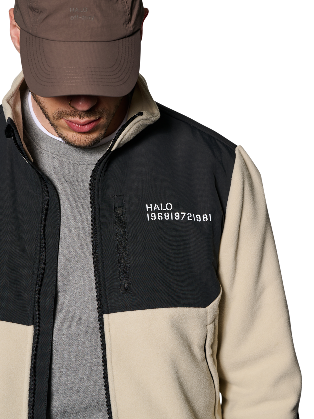 HALO BLOCKED ZIP FLEECE