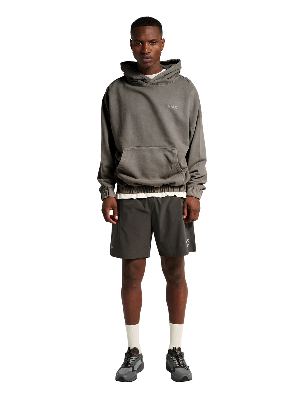 HALO DHOBI BOXY HOODIE