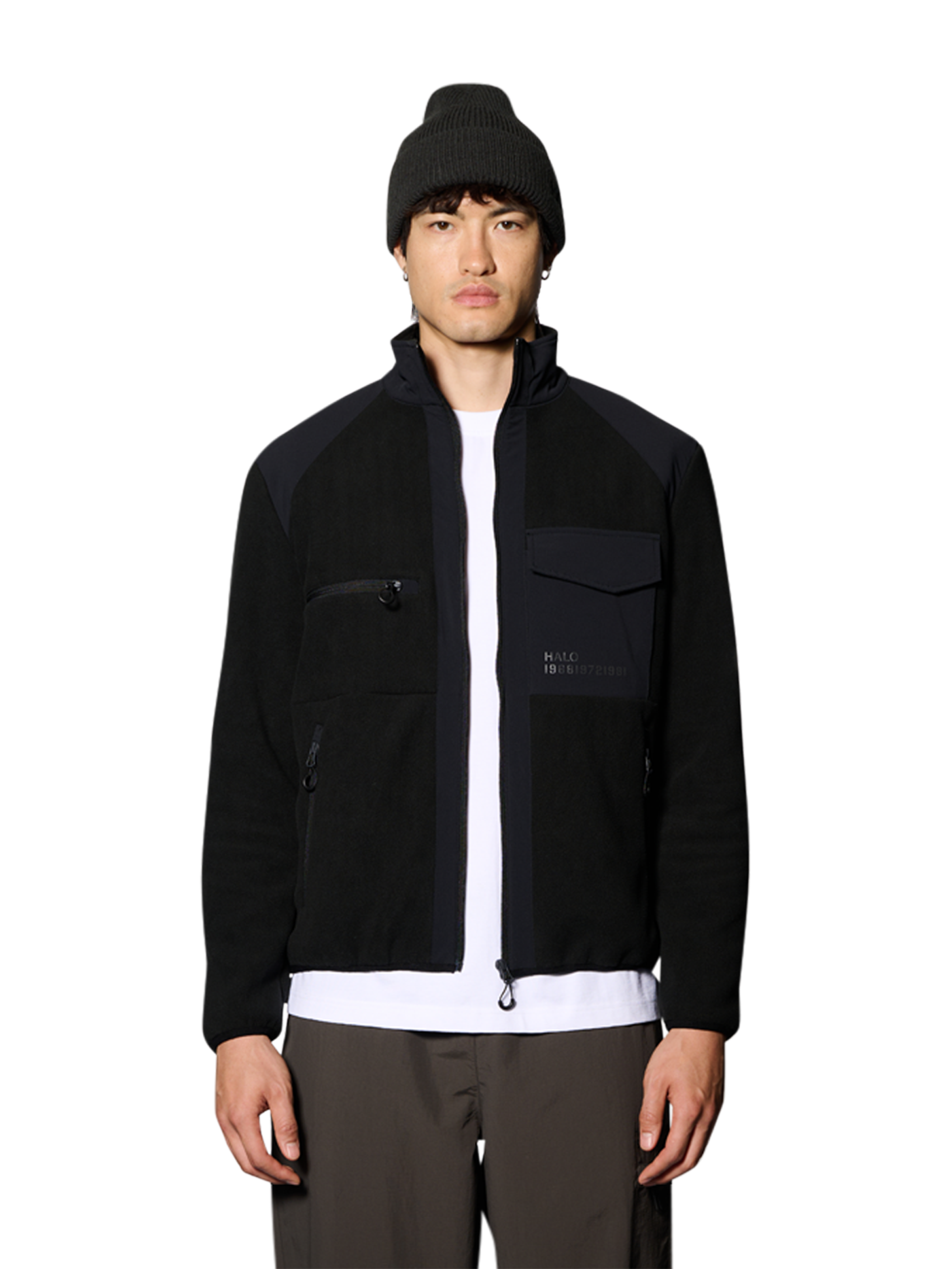 HALO PANELED FLEECE JACKET