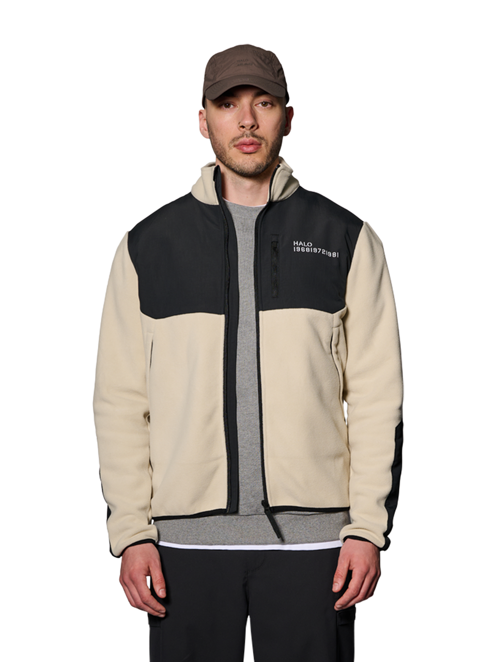 HALO BLOCKED ZIP FLEECE