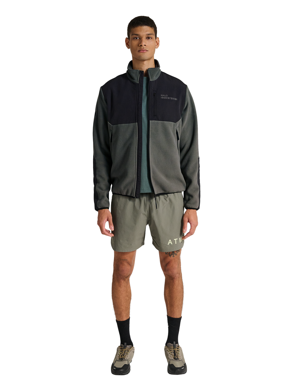 HALO BLOCKED ZIP FLEECE