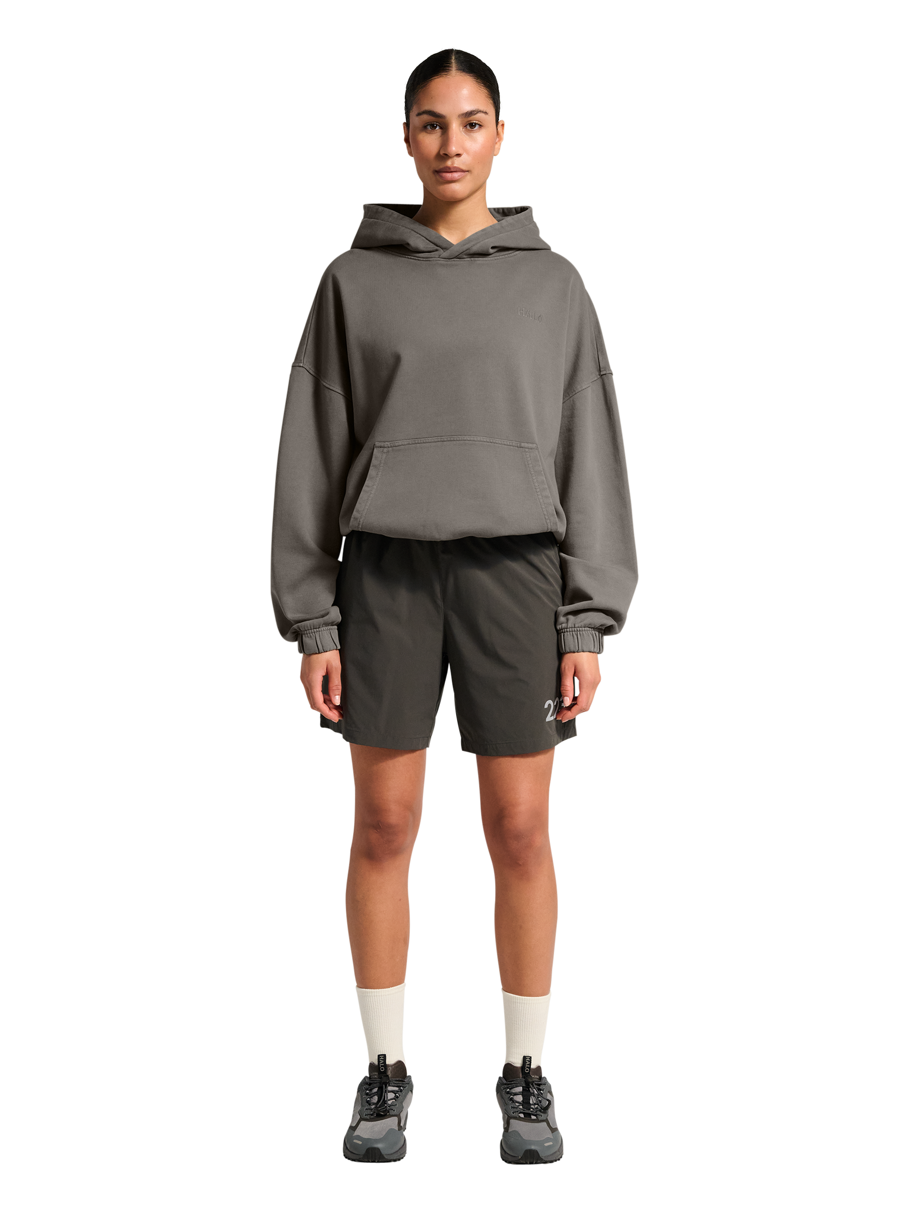 HALO DHOBI BOXY HOODIE