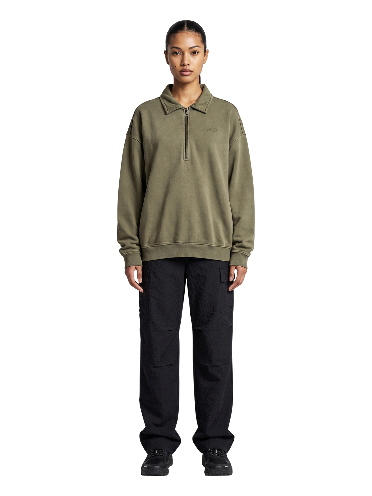 HALO BOXY POLO SWEAT
