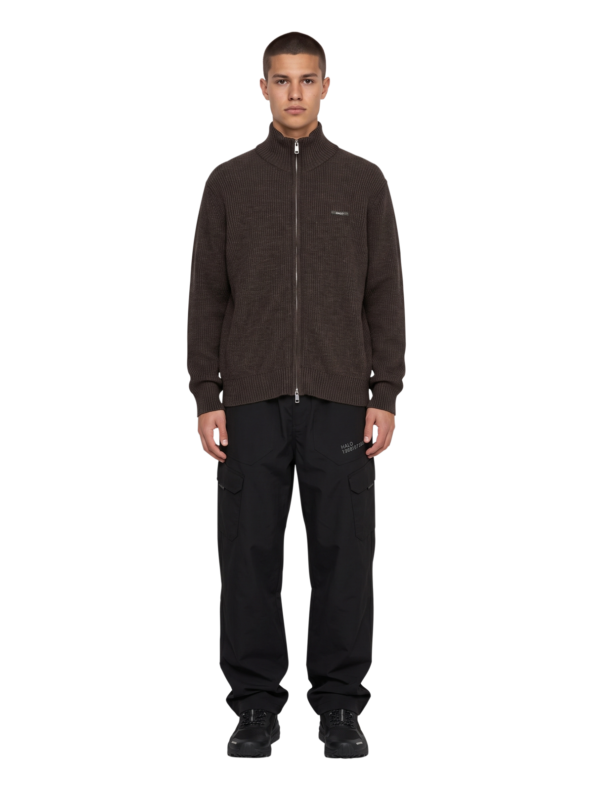 HALO UNIFORM FULL ZIP KNIT