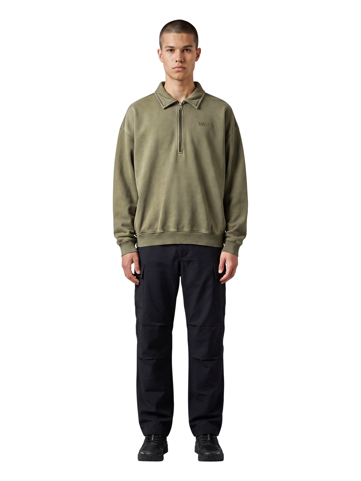 HALO BOXY POLO SWEAT