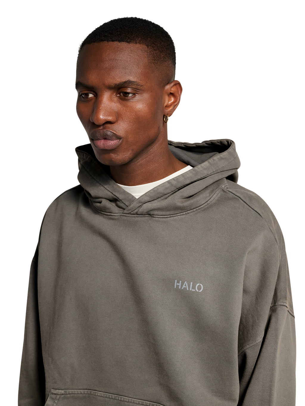 HALO DHOBI BOXY HOODIE